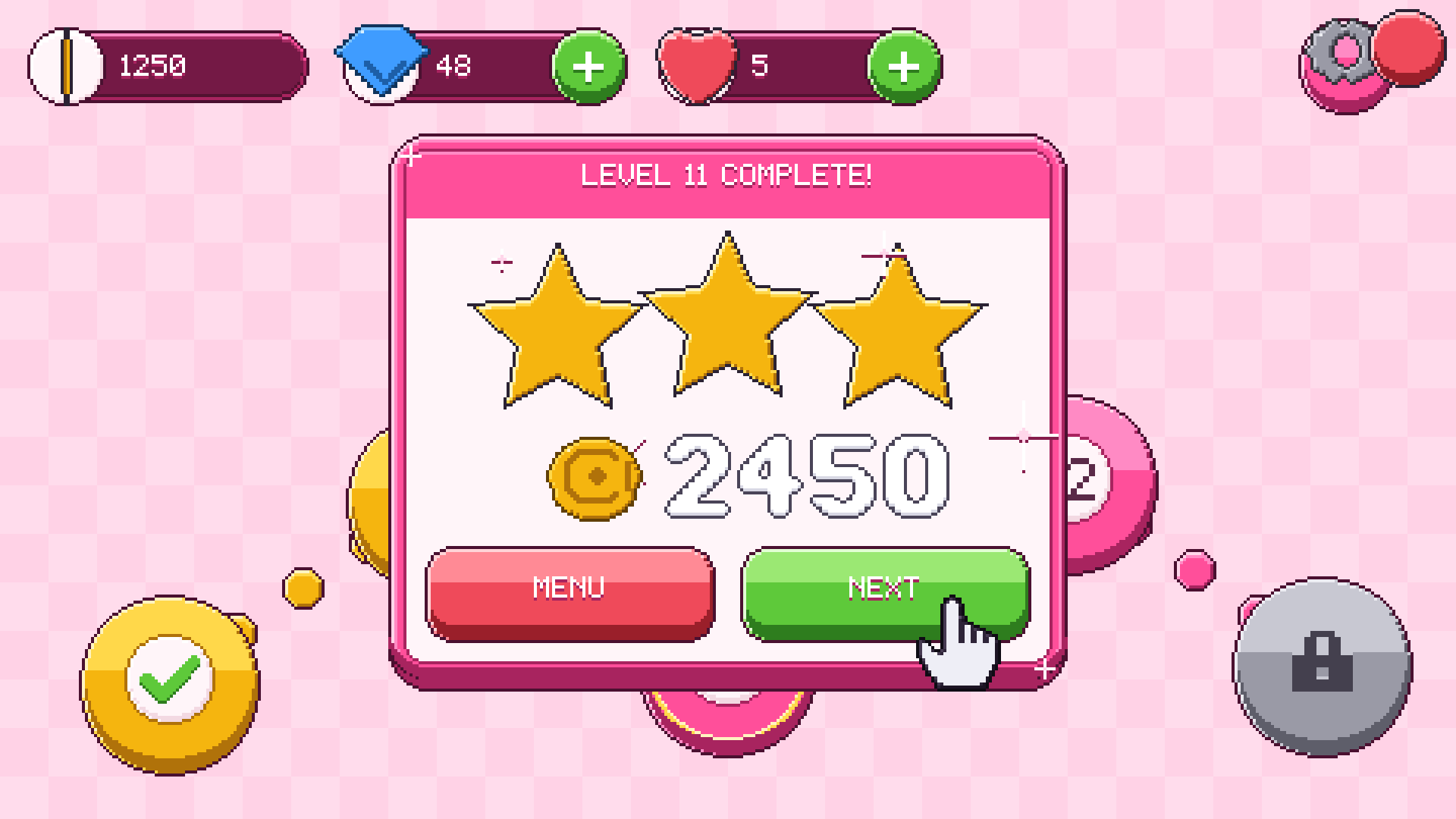 Casual Game UI pixel art preview 2