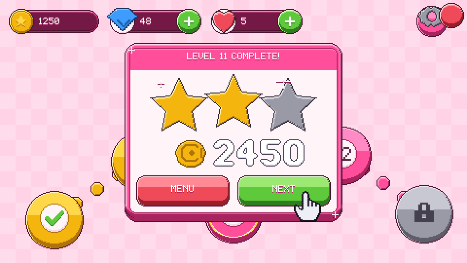 Casual Game UI pixel art preview 3