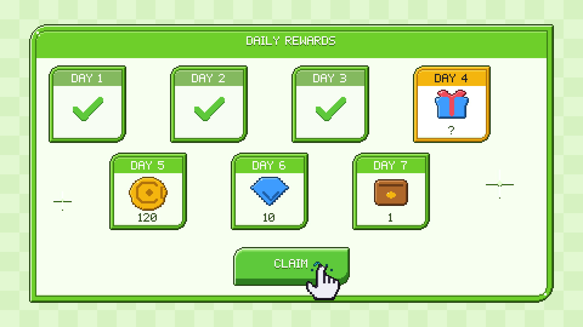 Casual Game UI pixel art preview 6