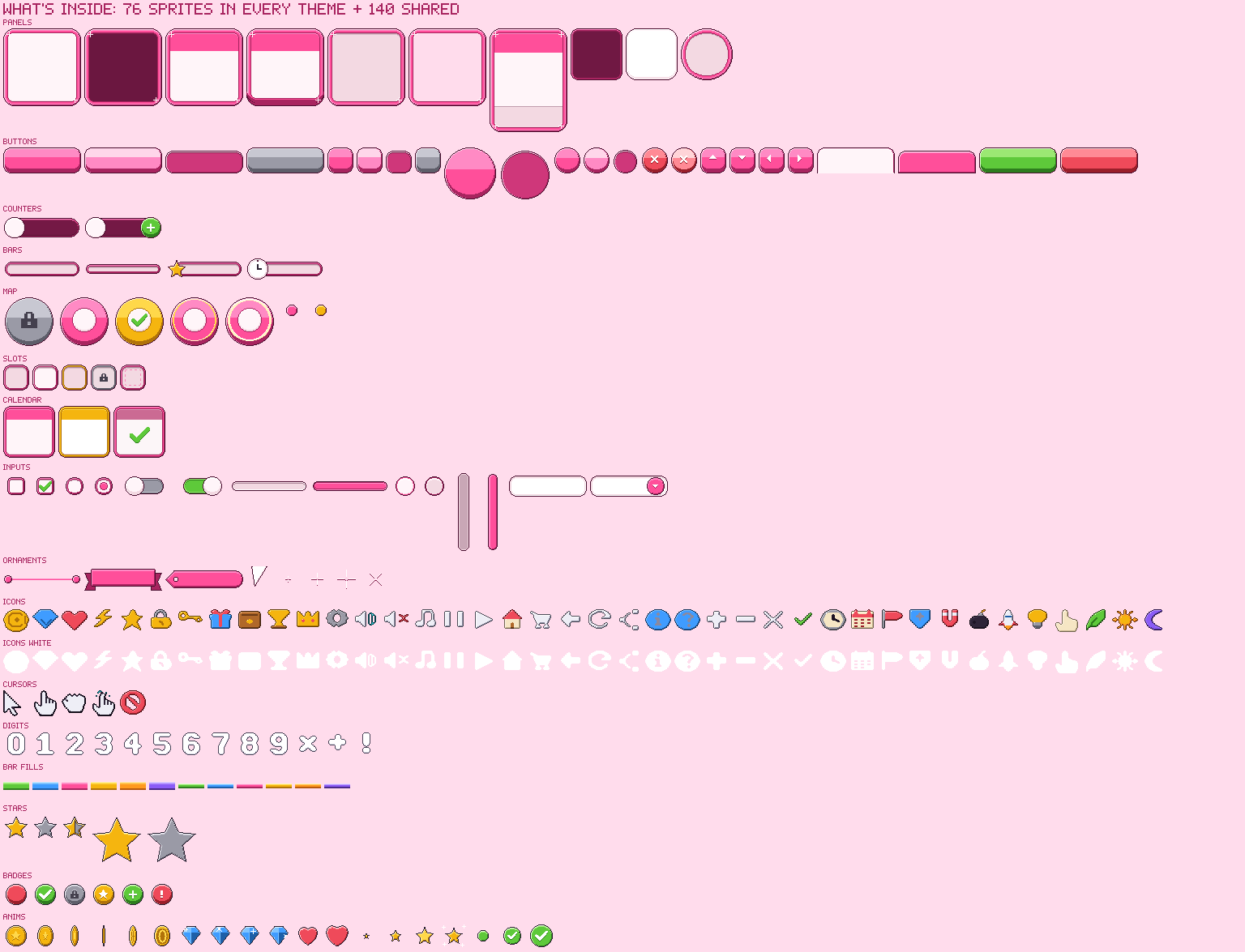Casual Game UI pixel art preview 8