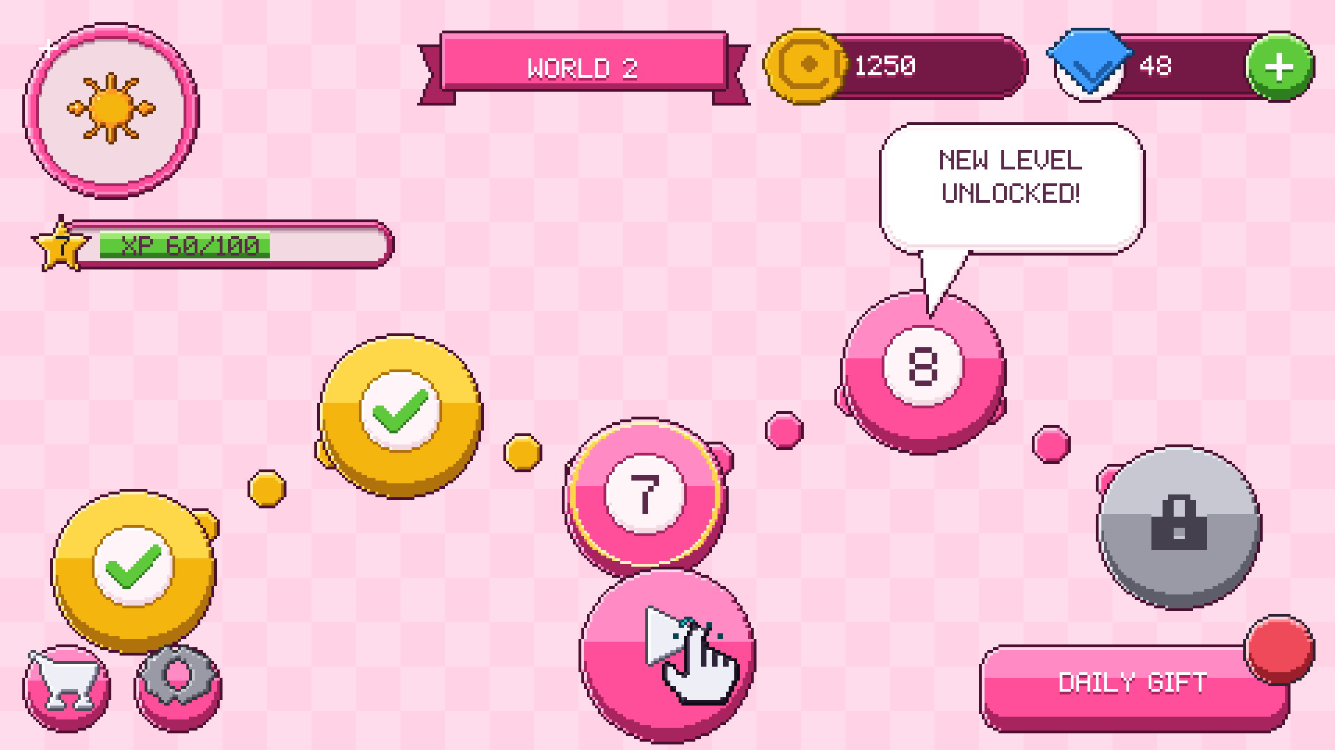 Casual Game UI pixel art preview 4