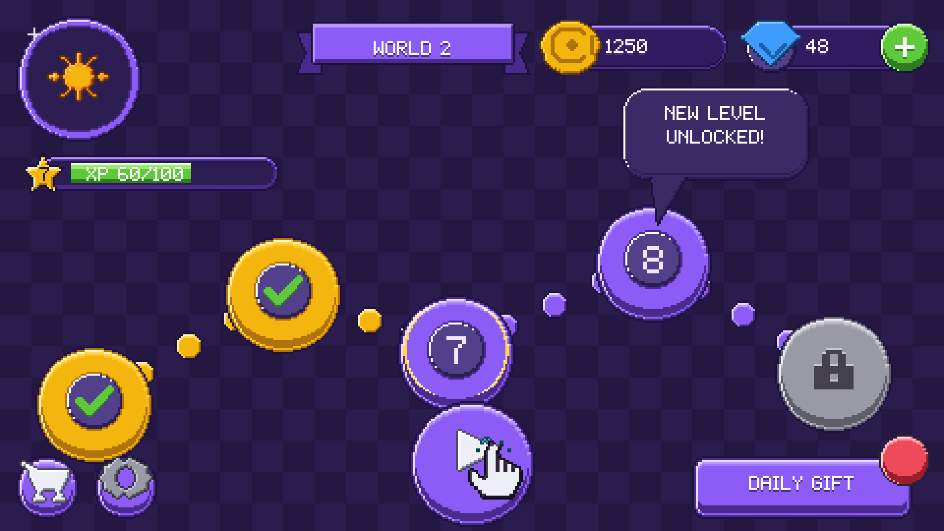 Casual Game UI pixel art preview 9