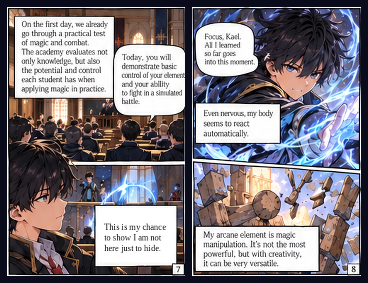arcane-school-comic screenshot