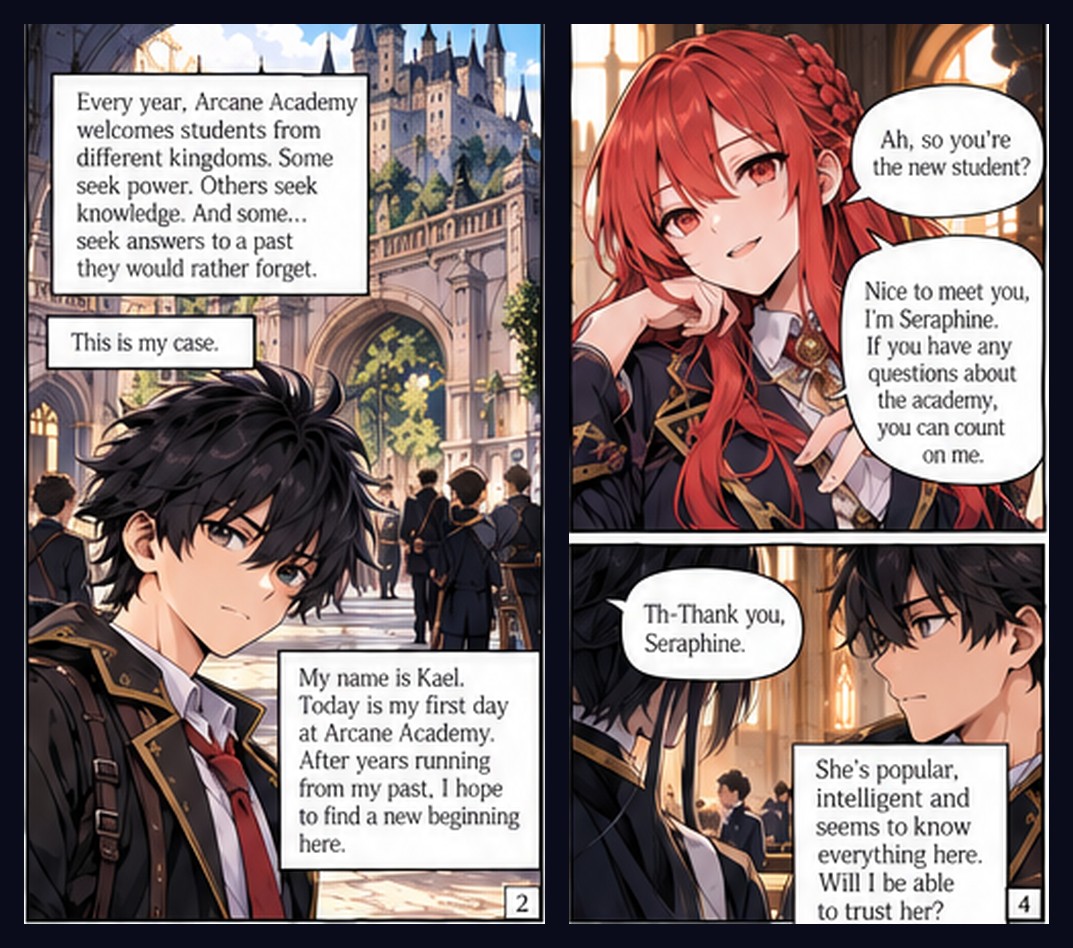 arcane-school-comic screenshot