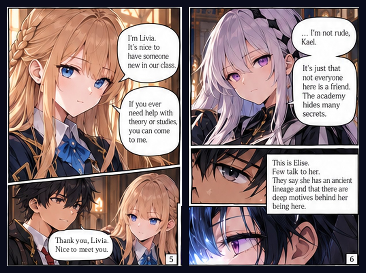 arcane-school-comic screenshot