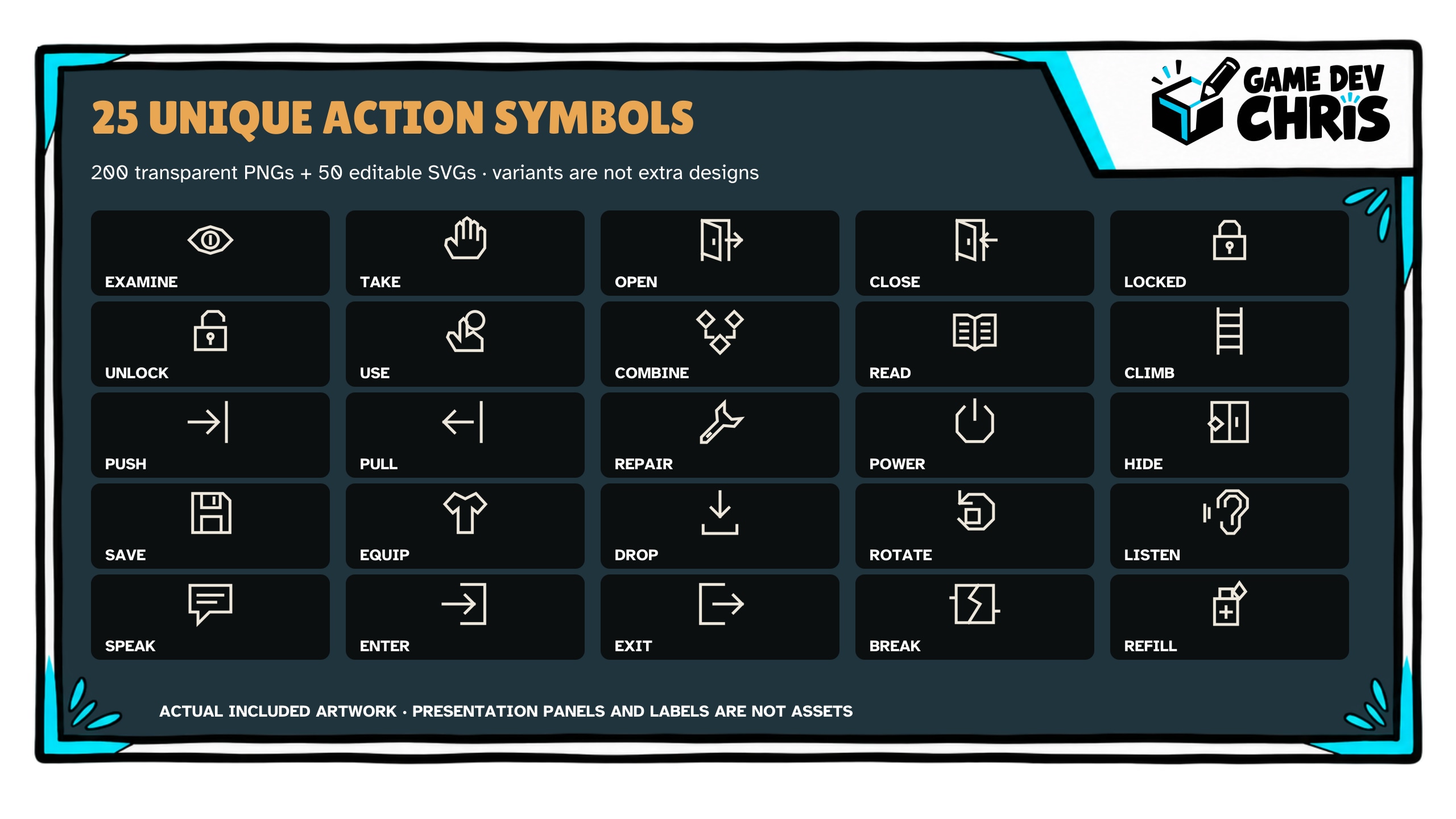 Included asset library