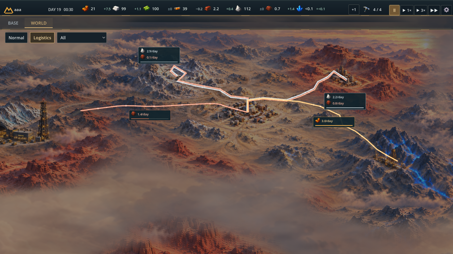 Frontier Strata transport screenshot