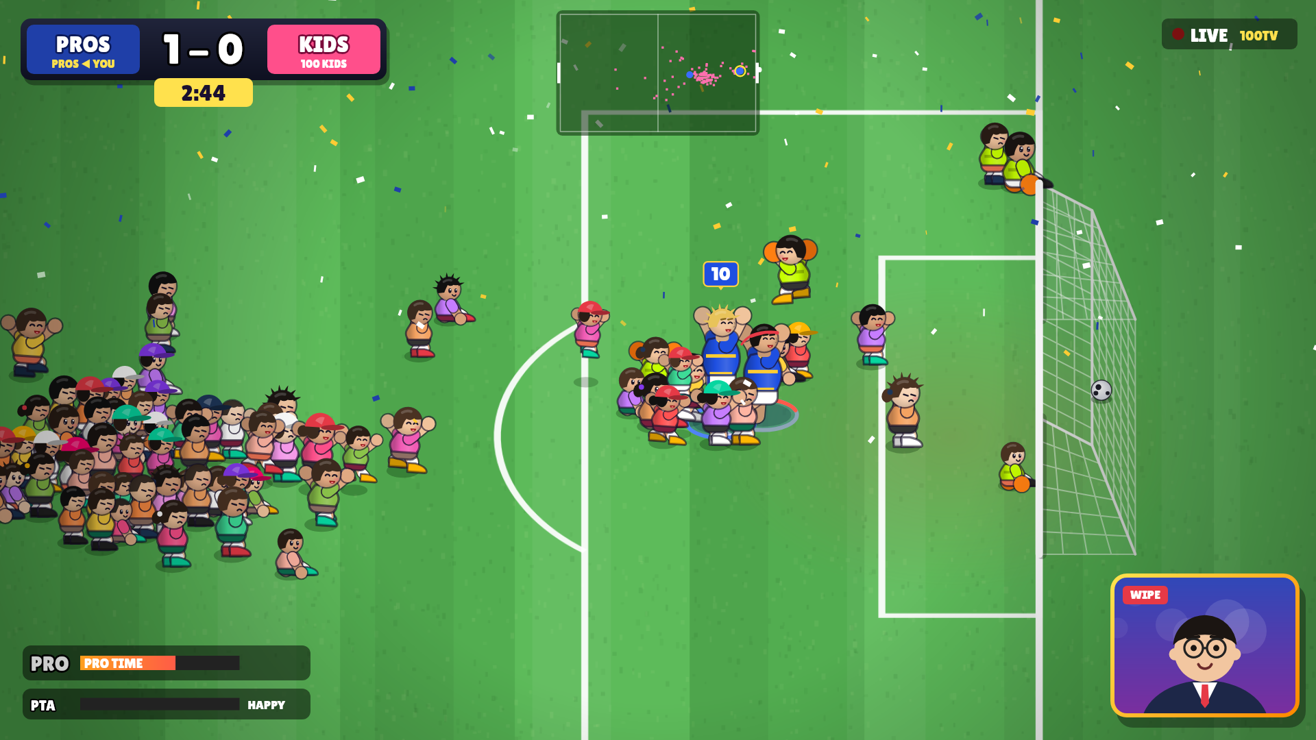 Screenshot of 3 Pros vs 100 Kids