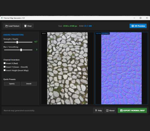 Boot Normal Map NMG (Normal Map Generator v1.0) by MedalHellWay