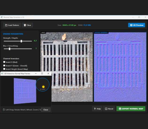 Boot Normal Map NMG (Normal Map Generator v1.0) by MedalHellWay