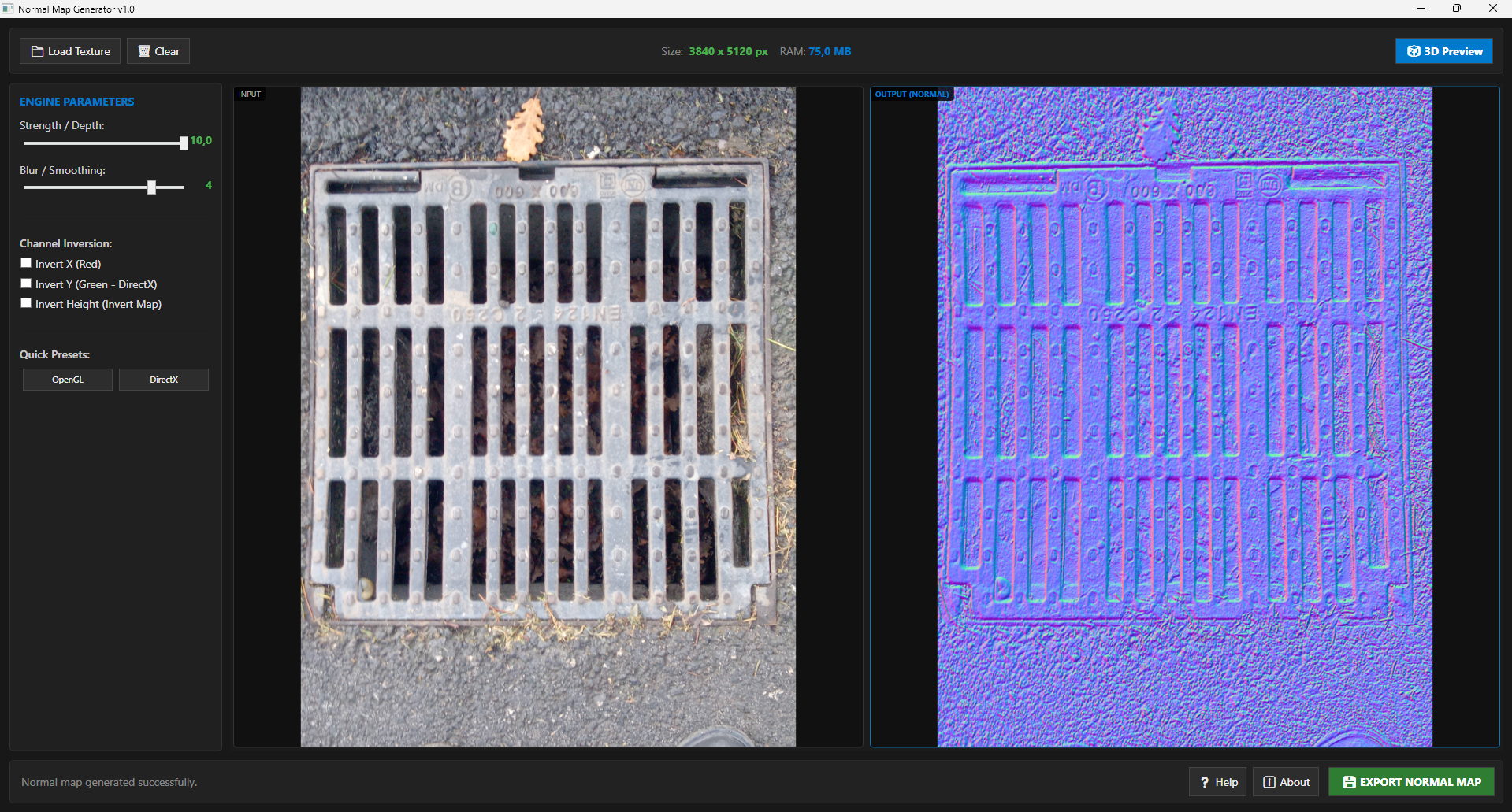 Boot Normal Map NMG (Normal Map Generator v1.0) by MedalHellWay