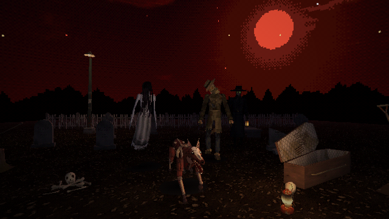 PSX Horror Monsters – 13 Animated Low Poly PS1 Style Enemies by bitkiln