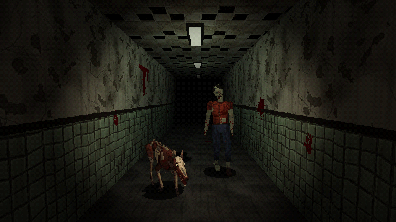 PSX Horror Monsters Free Sampler – 2 Animated PS1 Style Enemies by bitkiln