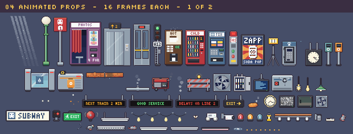 Small animated props
