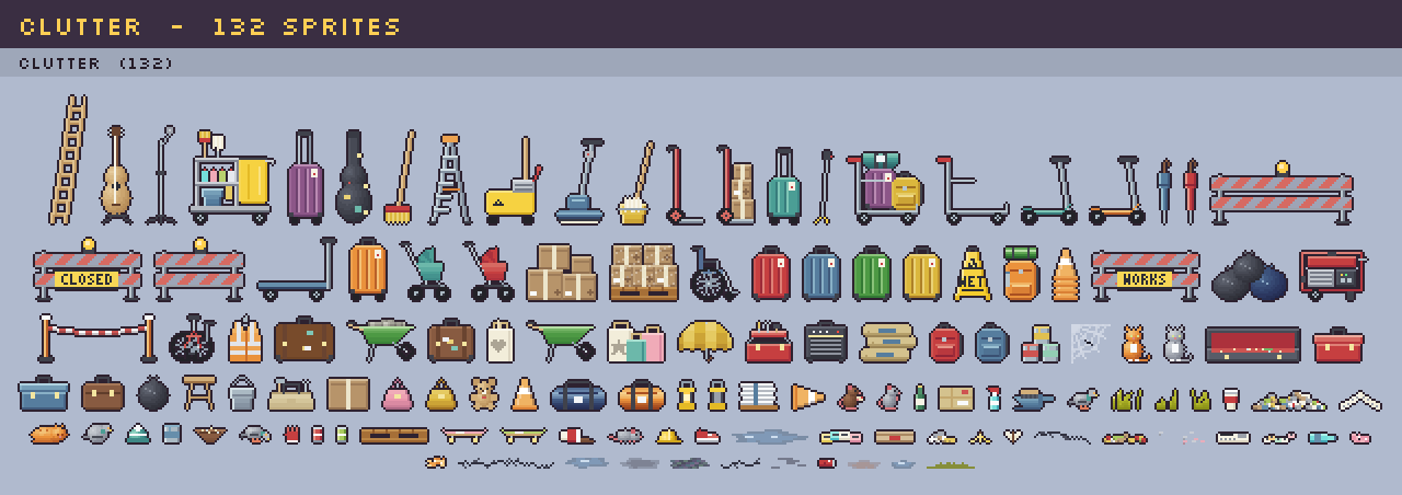 Clutter props