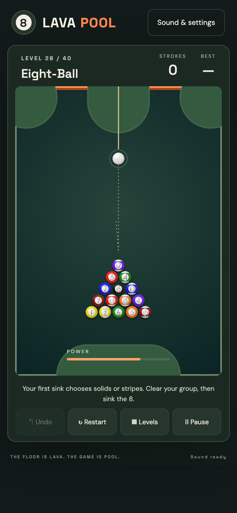 Lava Pool — official gameplay screenshot