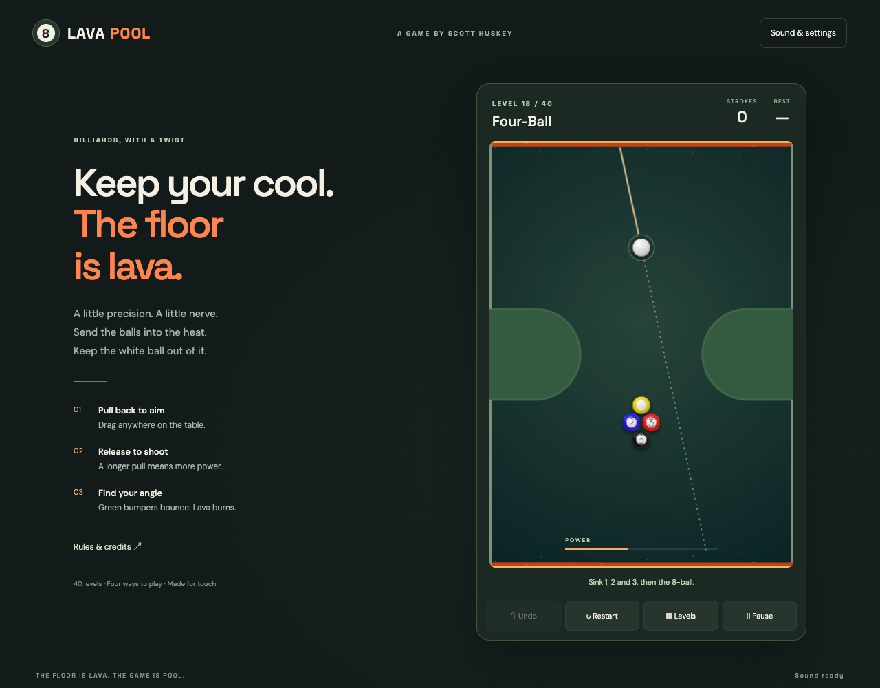 Lava Pool gameplay screenshot 2