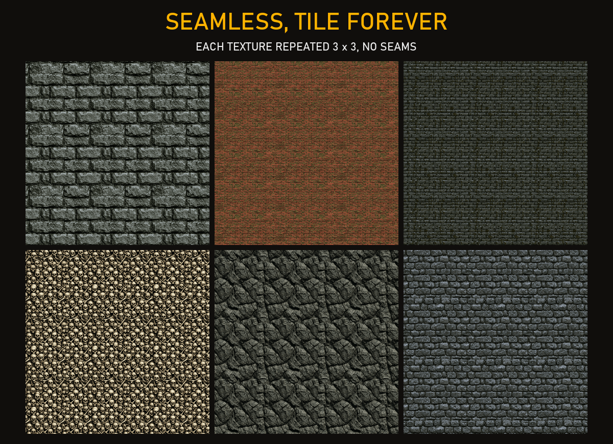 PSX Horror Textures: 64 Seamless Retro Game Textures by berserkerbones