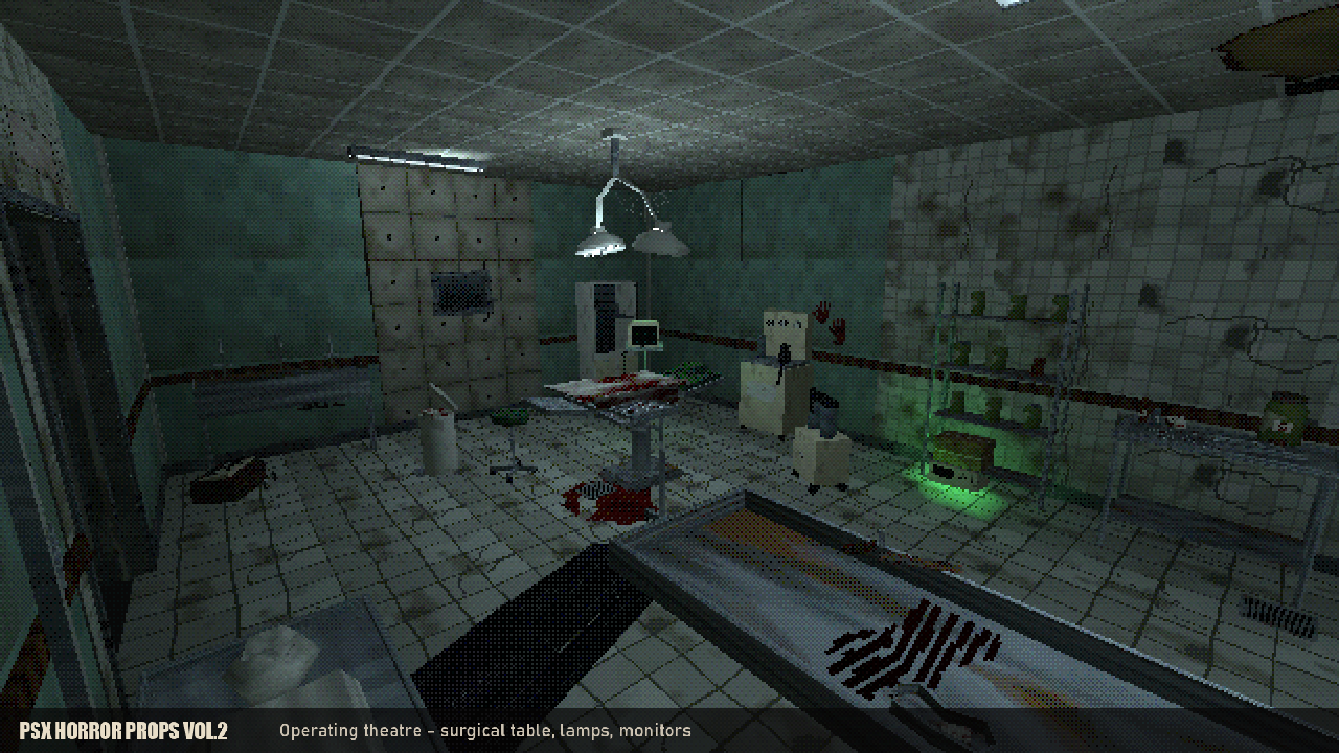 Unity Catalog Comment PSX Horror Props Vol.2 - Abandoned Hospital: 182 PS1-Style Props (Godot ...