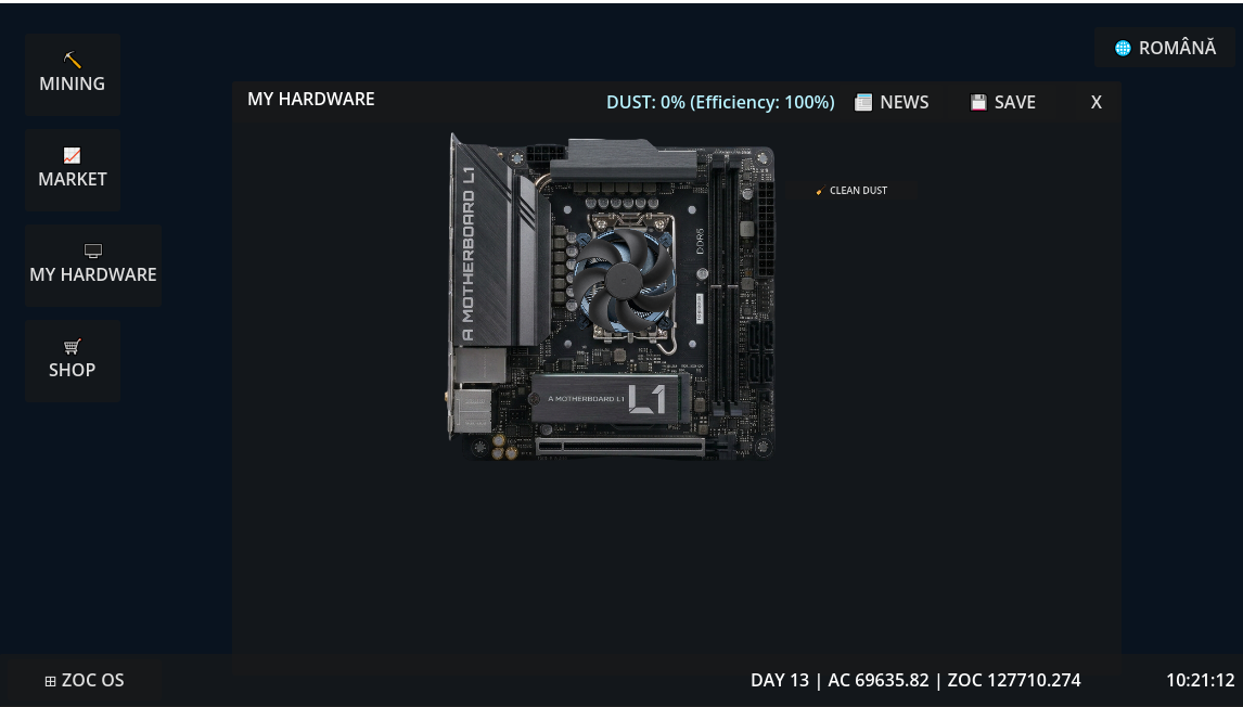 Simulation Of Code Processing Image Sillicon Tycoon: PC and Mining Simulator ALPHA 2.0 by AKE1048