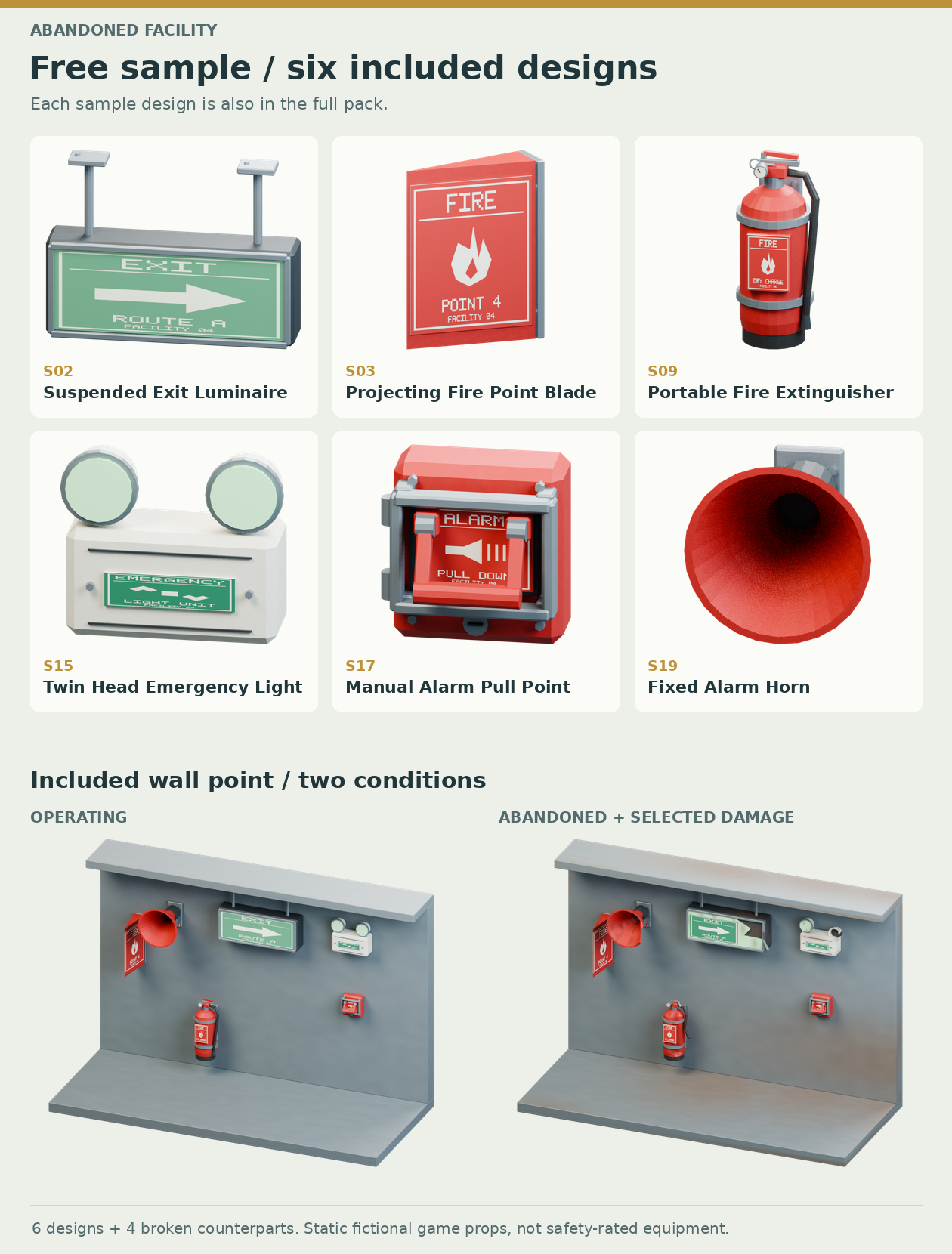 Directional Fire Signage Layout Examples Signage and Safety released with a free six-design sample - Abandoned ...