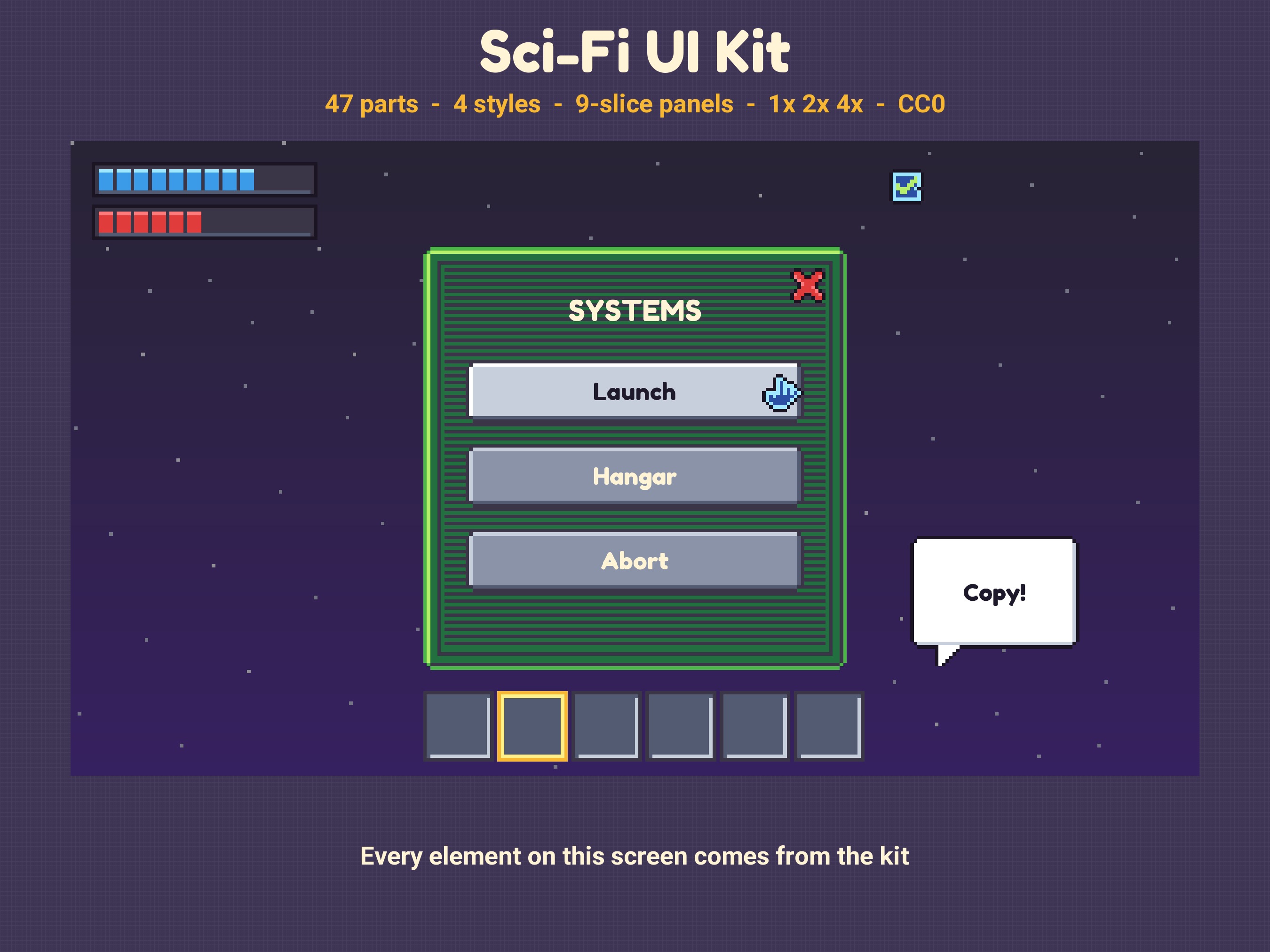 Sci-Fi UI Kit by freezepops