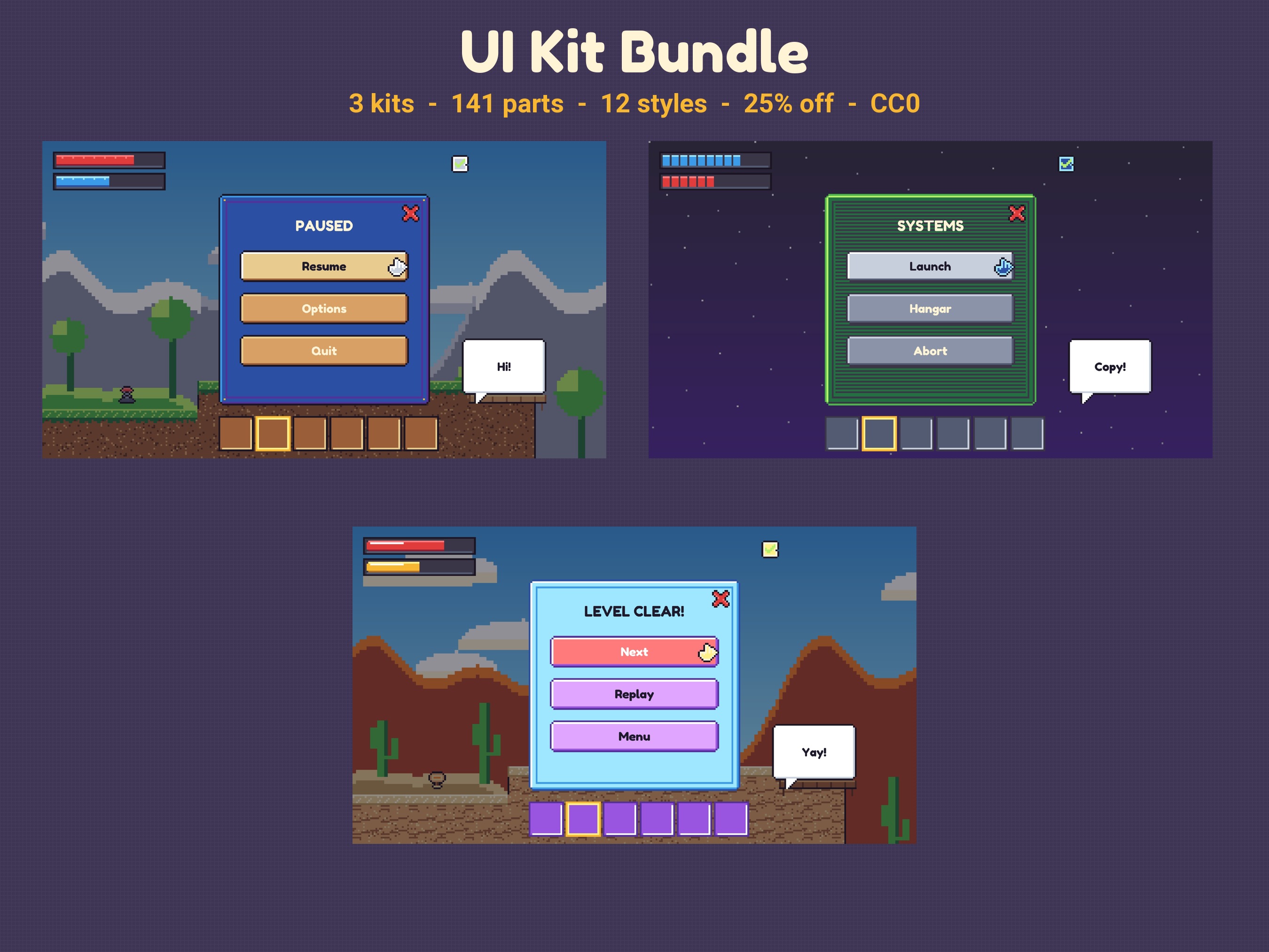 UI Kit Bundle by freezepops