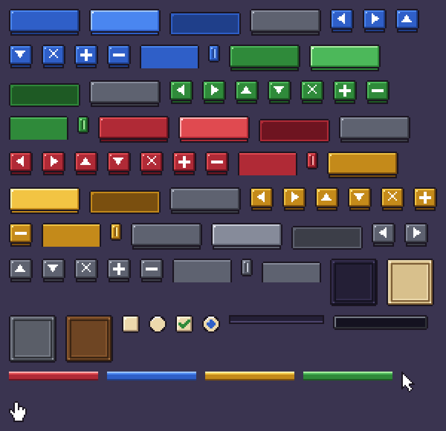 Pixel UI Kit is out: 81 UI sprites for $1 - Pixel UI Kit by russelldoss