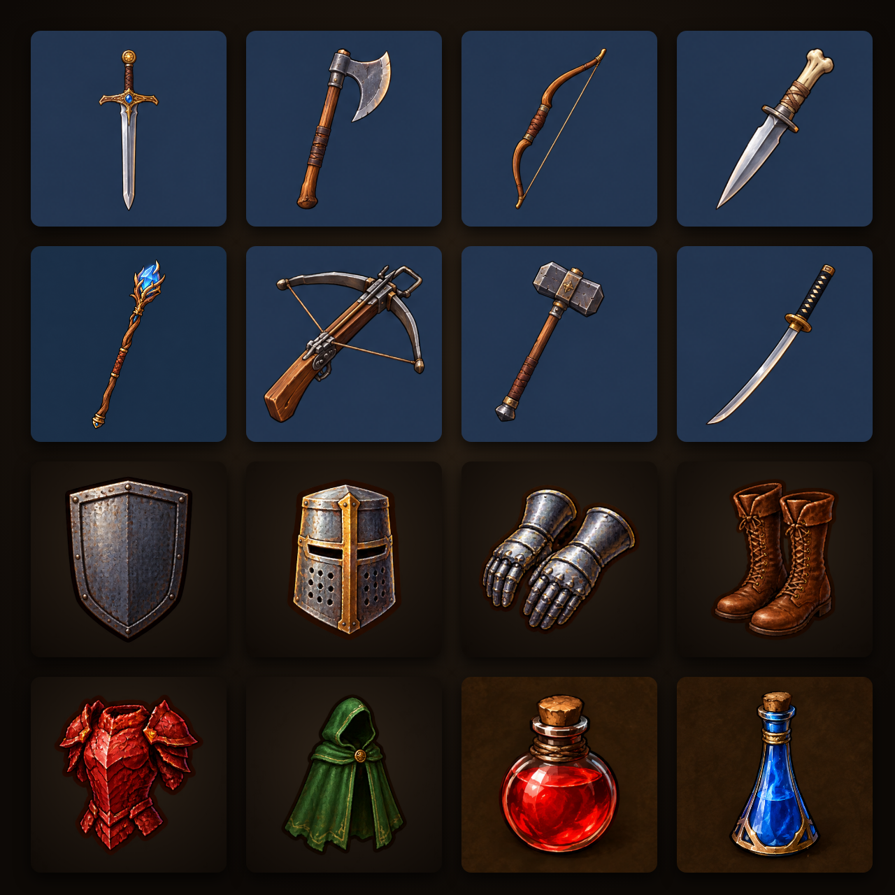 Brosure Fantasy Icons: Dungeon Crawler Starter Pack by Brosure Group