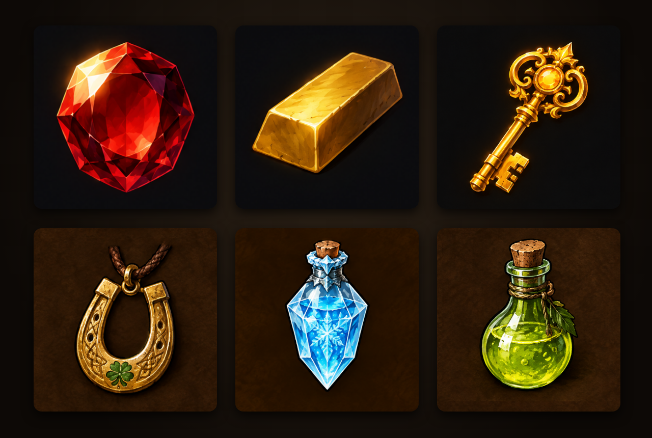 Brosure Fantasy Icons: Dungeon Crawler Starter Pack — Free Sample by ...