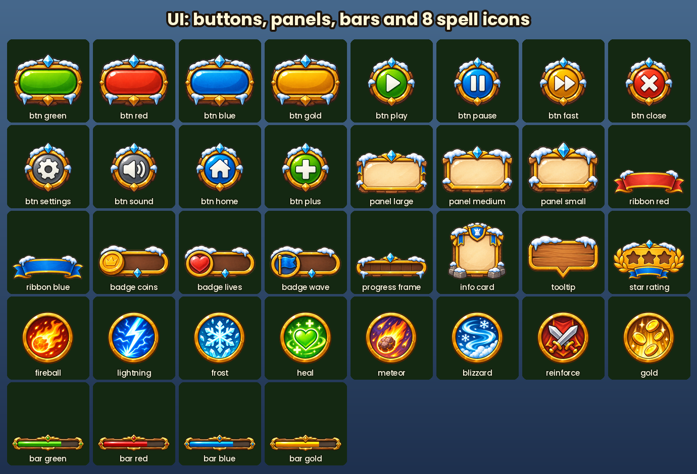 Campfire Transparency Frostpeak Pass — 2D Tower Defense Kit by Certainity