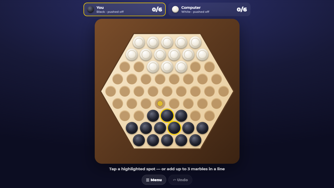 Hex Push - Abalone by Helix Game - Hüseyin Uğuztürk