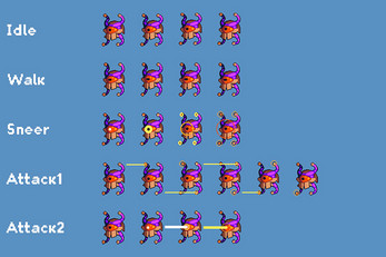 Pixel Art Hell Boss Sprite Sheets by Free Game Assets (GUI, Sprite ...