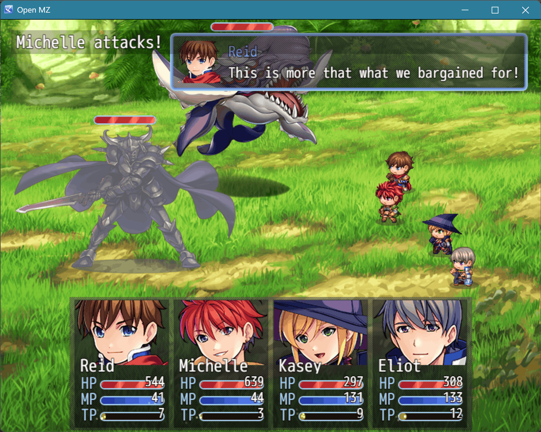 Open Window Gradient Open MZ Bark Message - RPG Maker MZ Plugin by Open MZ