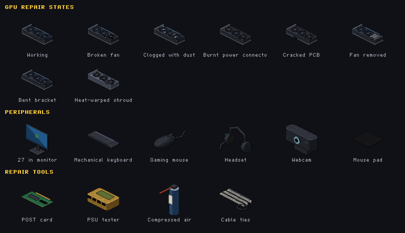 PC Build & Repair - 3D Pixel Art Kit is live - PC Build & Repair - 3D ...