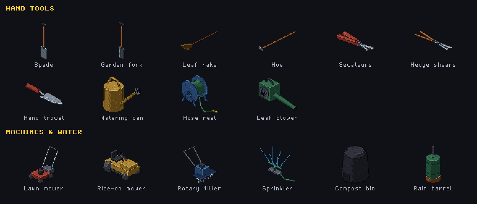 FREE Garden & Greenhouse - 3D Pixel Art Kit is live - FREE Garden ...