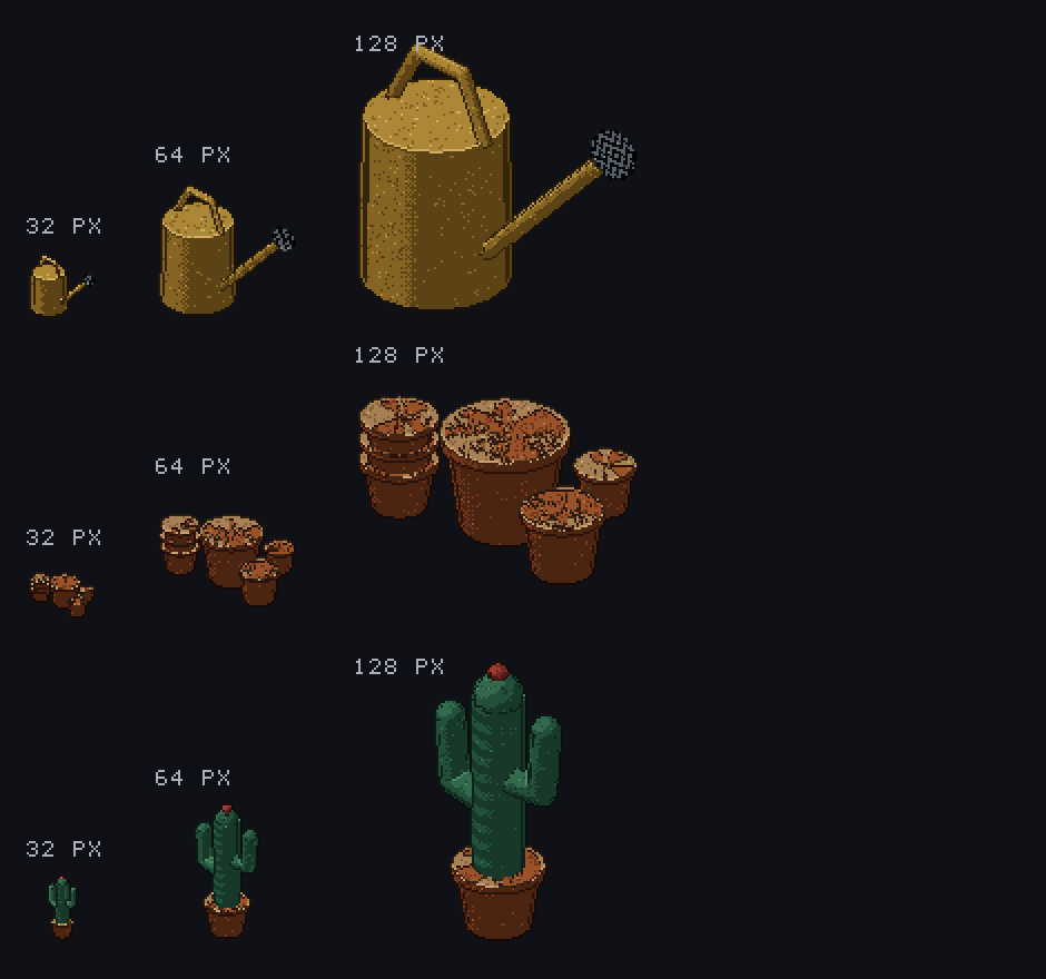 FREE Garden & Greenhouse - 3D Pixel Art Kit is live - FREE Garden ...