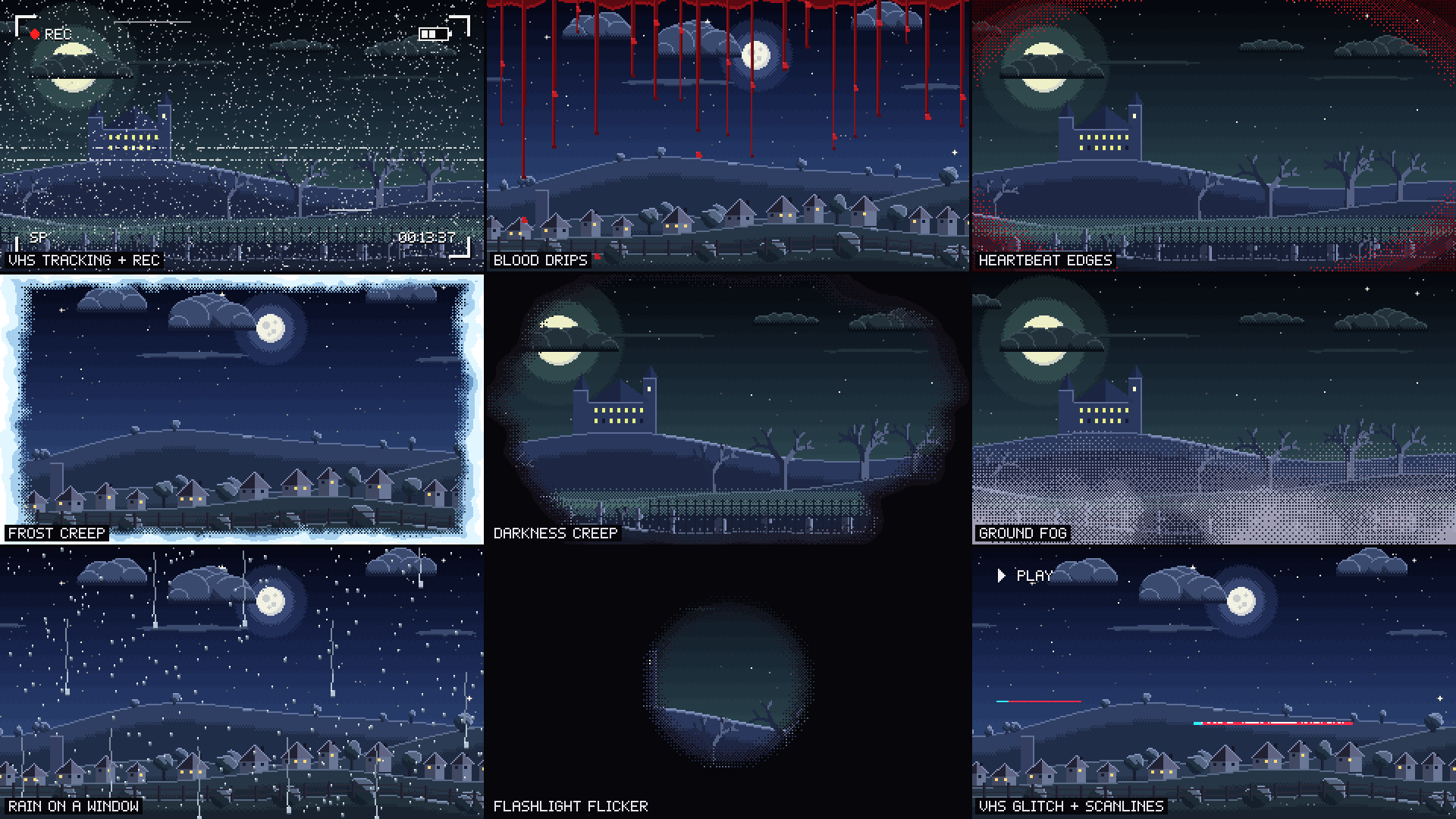 Released: Gridwright Horror VFX v1.0 - Gridwright Horror VFX: 34 Pixel ...