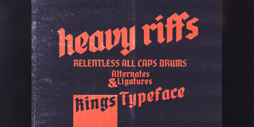 Cover image for kings typeface