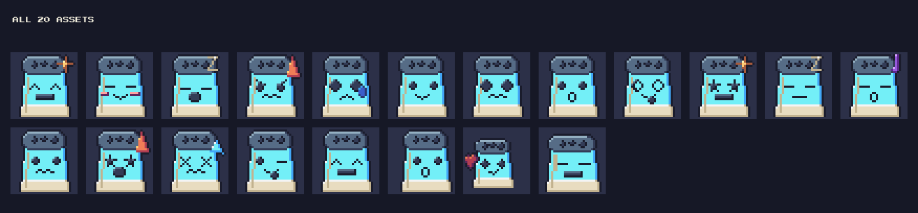 Salt Shaker Emotes: 20 Pixel Salt Shaker Emotes (30x30) by falvey