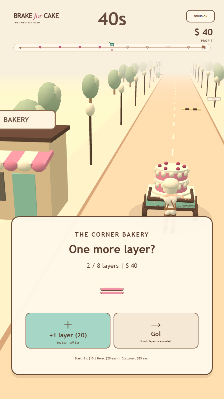 Brake for Cake gameplay screenshot 5