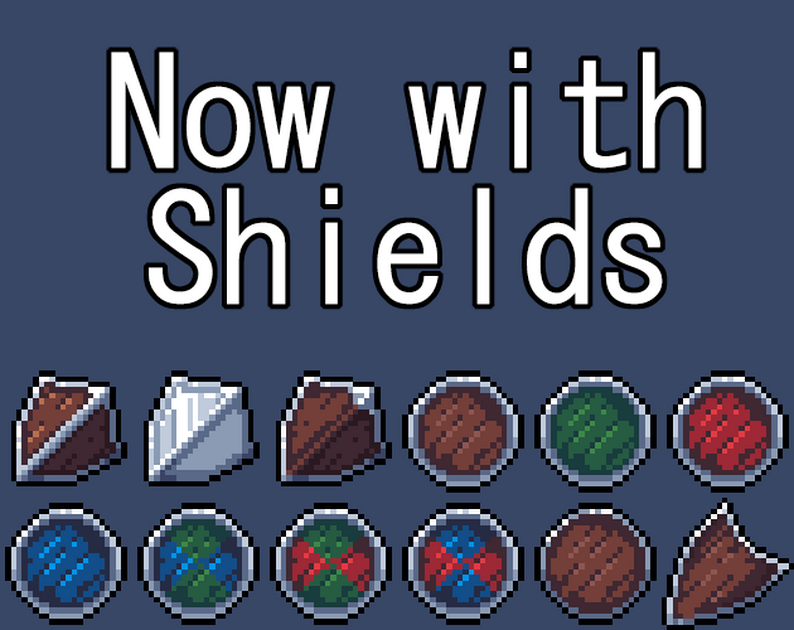 Pixel Weapon Shield Pack By Stealthix