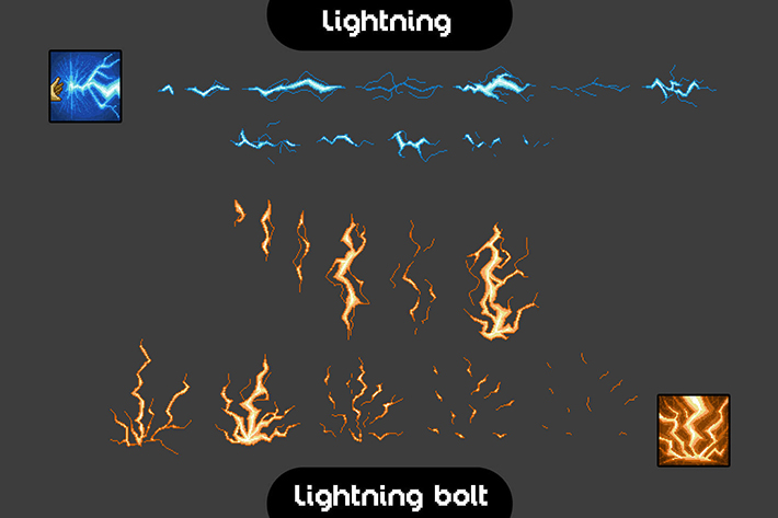 10 Magic Sprite Effects Pixel Art by Free Game Assets (GUI, Sprite ...