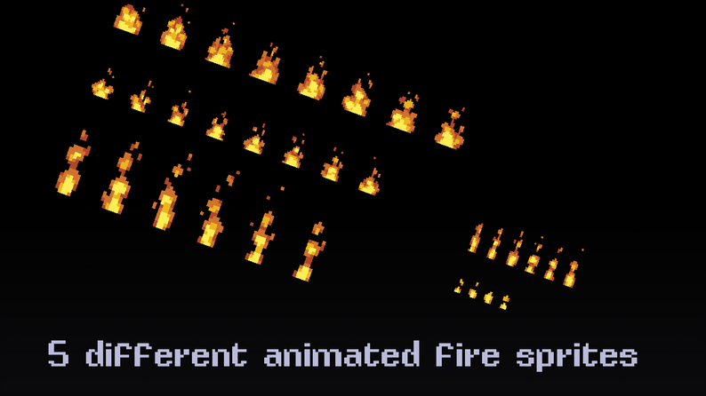 Fire Animation - Pixel Art FX Sprites 🔥 by brullov