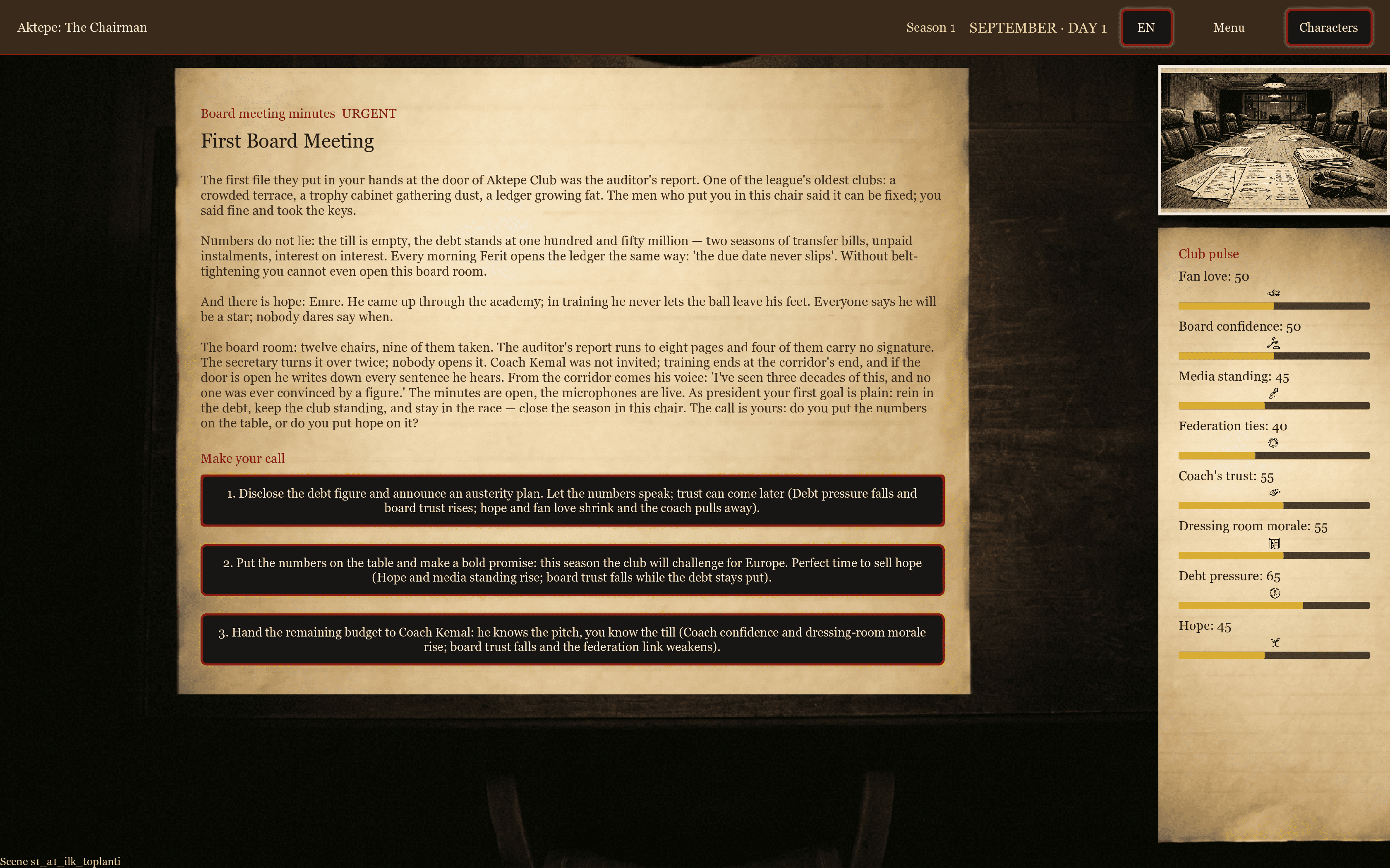 [Browser] Aktepe: The Chairman - A free text-based political RPG ...