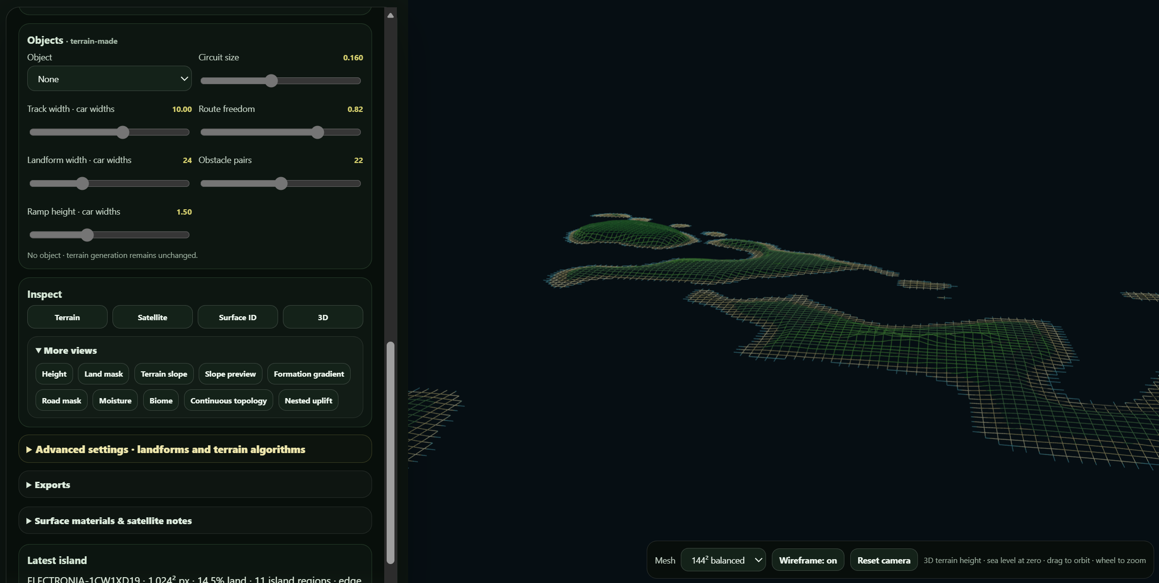 Create Terrain Map Island Terrain Generator by electroncity