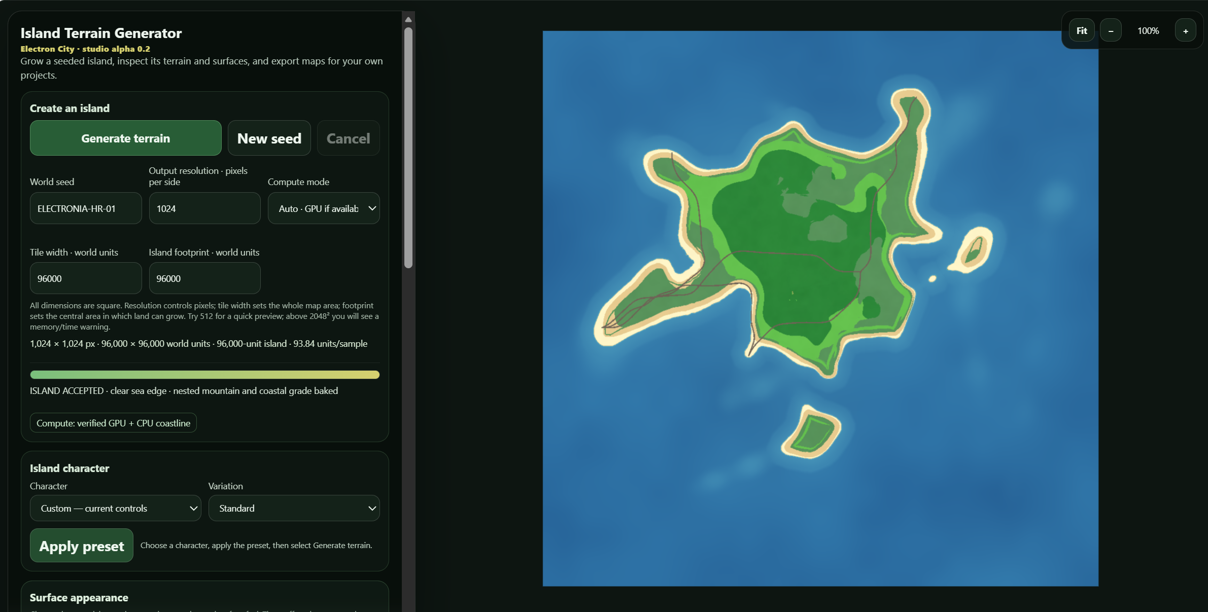 Create Terrain Map Island Terrain Generator by electroncity