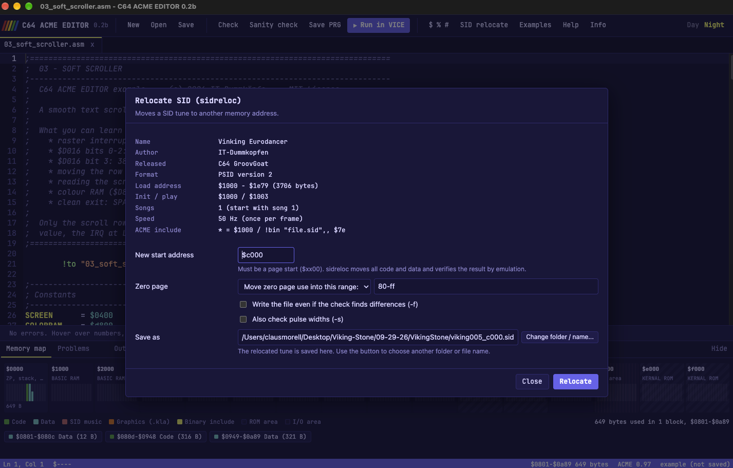 C64 ACME EDITOR by IT-Dummkopfen