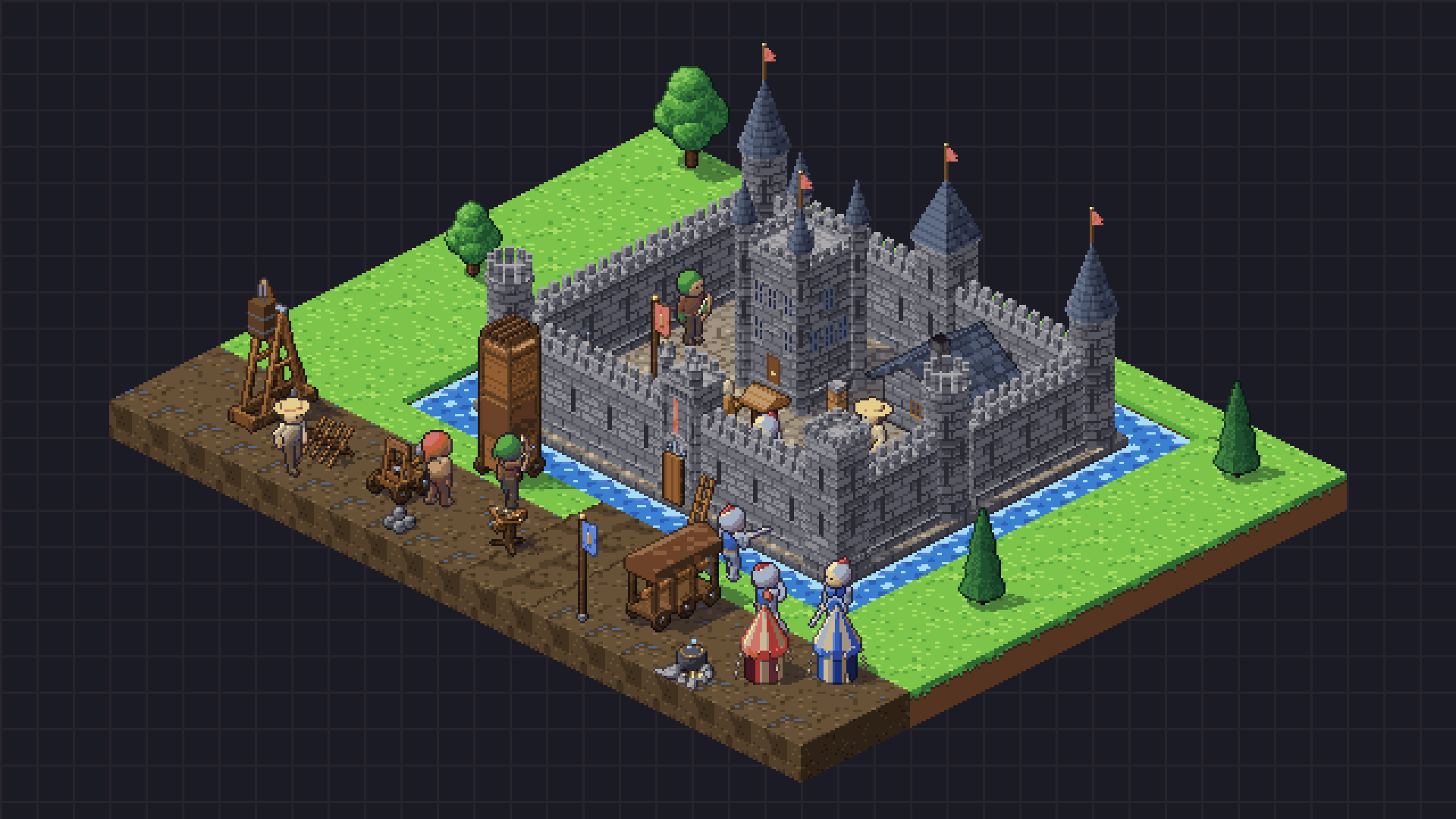 Isometric Castle & Siege pixel art preview 2