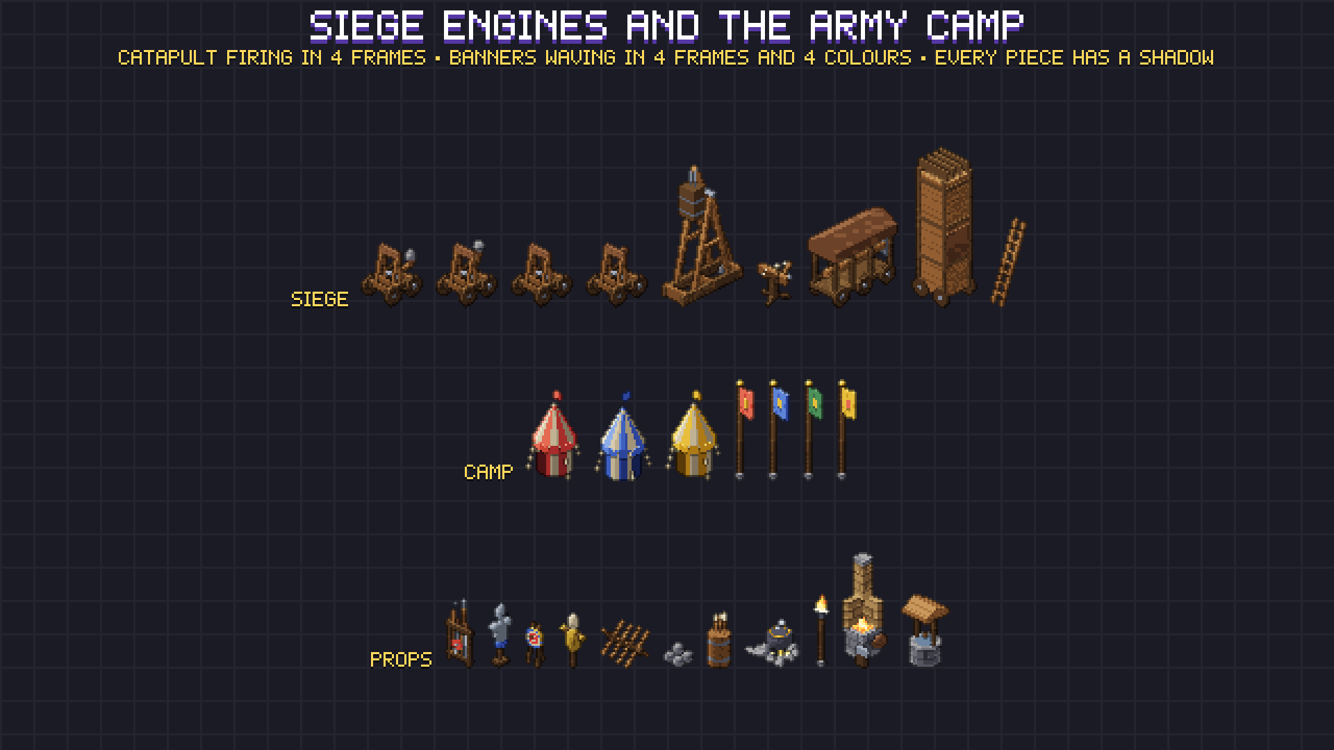 Isometric Castle & Siege pixel art preview 4